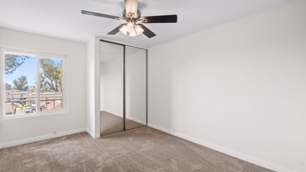 Disclosing a death in a house in San Diego - emptied bedroom in a home being cleared and prepared for listing