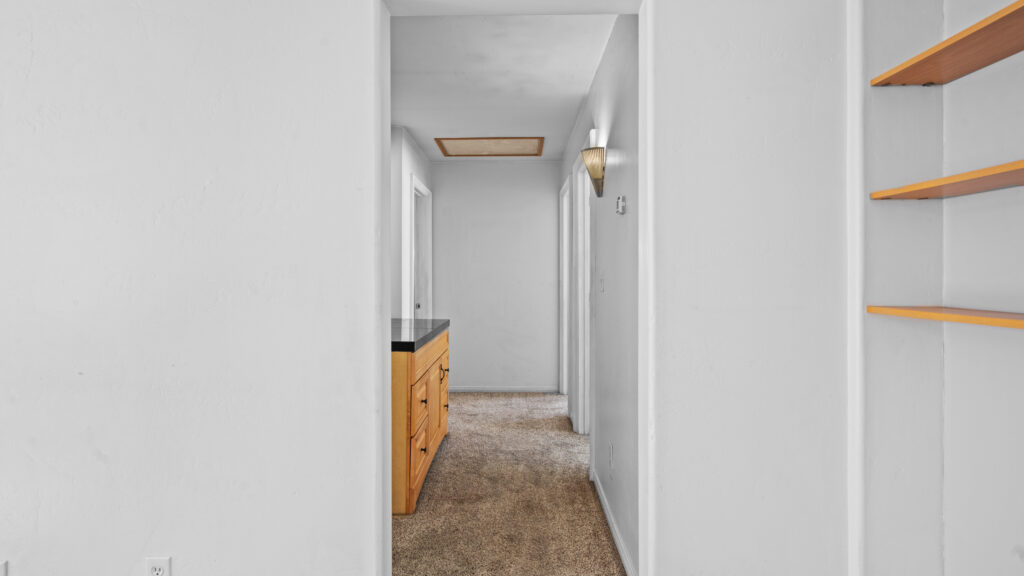 Selling an inherited house in San Diego - hallway of a family home being prepared for sale after an inheritance
